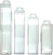 FTG USA Storage Container 4 Piece Large Size Extendable Large, Translucent 