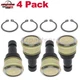 4pcs Upper & Lower Ball Joint for Polaris Sportsman 1000 High Lifter XP/Touring