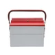 Metalplus Compact Steel Toolbox: 10 in. x 8.5 in. x 8in. / 3 compartments Light