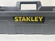 Stanley Black Plastic 2 Compartment Tool Storage Tote Tray