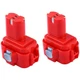 2X 4800mAh Battery For MAKITA 9120 9122 9133 9134 9135 6221D Ni-MH 9100 Cordless