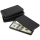 Hipiwe Metal Rectangular Cash Box with Lid - 4 Packs Currency Small, Black 