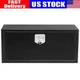 24x14x16 in Black Steel Heavy Duty Pickup Truck Bed Tool Box Trailer Storage