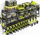 KAFAHOM Large Power Tool Organizer Wall Mount-13 Drill Holder for Garage,4 La...
