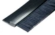 Tanis Brush FPVC142036 Stapled Strip Brush with Flexible PVC H-Shaped Profile