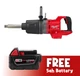 Milwaukee 2869-20 1" D-Handle Anvil High Impact Wrench M18 - FUEL 18V + BATTERY