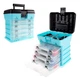 Portable Tool Box - Small Parts Organizer with Drawers and Customizable Compa...