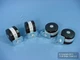 4 Shepherd 150lb Rated 3-1/4" Lockable Swivel & Fixed Twin Wheel Casters Q90278