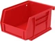 Akro-Mils 30210 AkroBins Plastic Storage Bins, Space-Saving 24 Pack, Red 