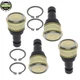 4pcs Ball Joints For 2010-14 Polaris 800 Ranger Crew Upper / Lower 7081263 USA