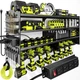 POKIPO Large Power Tool Organizer Wall Mount with Station, Black 