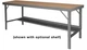 Durham WBF-TH-3660-95 Folding Leg Workbench w/ Tempered Hard Board Top, 60"x36"