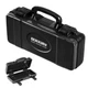 Geinxurn 11&rdquo;Black Tools Box, Portable Steel Heavy-duty Tool Case with BLACK 