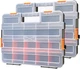 Makitoyo Tool Box Organizers, Interlocking Black Small Parts Organizer for Faste