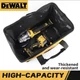 DEWALT 15" Medium Tool Bag Heavy Duty Canvas Nylon Storage Case Yellow Black NEW