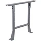 Global Industrial 32" H C-Channel Open Flared Fixed 30"L x 30"W x 32"H, Grey 