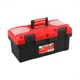 MAXPOWER M08162 16in Plastic Tool Box Lockable Padlock Eyes Red/Black