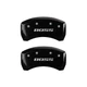 MGP Caliper Covers 10010RBSSBK Rear 2Pc Gloss Black for 05-14 Mustang Boss 302