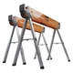 BORA PM-4500 PK 2 Saw Horse,1500 lb. Cap.,45" L,3-1/4" W 60KJ89