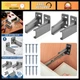 Durable Plastic Drawer Track Socket Back Plates - 2 Pair Mounting Brackets for R