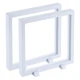 uxcell 2 Pcs 3D Floating Display Case, 7.1 x x x 0.8 Inch, White 