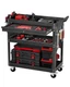 Tool Cart 4 Tier 350 lbs Capacity Rolling Wheels Drawer Pegboard Black VEVOR
