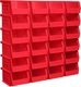 Akro-Mils 30210 AkroBins Plastic Storage Bins, Space-Saving 24 Pack, Red 