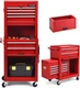 IRONMAX 6-Drawer Tool Cabinet on Wheels, Lockable 3 in 1 Heavy Duty Toolbox Or
