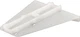 Prime-Line R 7260 Drawer Track Delta Guide, White Plastic (Single Pack)