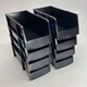 IRIS Plastic Slim Organizing Bins Modular Stacking 13"Lx6"Wx5"H Black 585573
