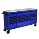 Homak BL04072164 RS Pro 72" 16 Drawer Bottom w/ SS Top - Blue New