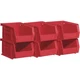Akro Mills Storage Small Red Parts Bin 6 Per Pack
