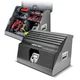 Powerbuilt 26 Inch Rapid Box Portable Slant Front Power Tool Grey Locker Box -