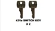 2 x Ronis, Schneider, Eurolocks 421E Switch Keys CUT ONTO SOLID STEEL KEYS