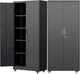 Pataku 73" Metal Storage Cabinet with Wheels, Garage Storage Cabinet with 4 Adju