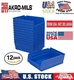 12 Pack Akro-Mils 30150BLUE Plastic Shelf Bin - 11-5/8" L x 8-3/8" W x 4" Hgt.