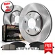 Powerstop KOE2119 Front Brake Disc and Pad Kit 5 lugs for 93-98 Jeep Cherokee