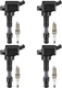 4 Ignition Coil Pack UF816 and Spark Plugs For 2018-2020 Kia Forte 2020 Soul