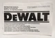 DeWalt DW990 Cordless Adjustable Clutch Driver Drill Instruction Manual
