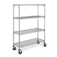Metro Cart 4B Wrshlvng, 24X67 7/8X36in, Shlf Cap:150Lb