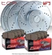 (F&R) TOPBRAKES Drill Slot Brake Rotors + Ceramic Pads TBP12750