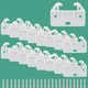 Litoexpe 20 Pieces Plastic Drawer Guides Drawer Track Parts with Screws, Drawer