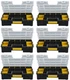 (6) ea Stanley Tools STST14022 Sort-Master Junior Small Parts Storage Organizers