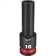 SHOCKWAVE Impact Duty  1/2"Drive 10MM Deep 6 Point Socket Milwaukee  49-66-6271