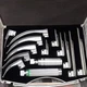 12 PCS Laryngoscope Fiber optic Mac & Miller set WITH 2 type of Handles + Box