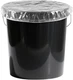 Plastic Bucket Lid, 5 Gallon Size, Disposable Can Covers, 50 Pack transparent 