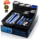 FLYVOLE Tool Box Organizer Tray, Toolbox Desk Drawer 24 PCS, 24 PCS 