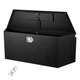 VEVOR 49" x 13.9" x 18.5" Steel Trailer Tongue Tool Storage Box Black VEVOR 49" x 13.9" x 18.5" Steel Trailer Tongue Tool Storage Box Black