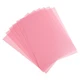 PATIKIL 20 Mil Clear PVC Binding Covers, 10 Pcs Front View Protector Pink 