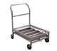 New Age 1630 36" x 24" Aluminum Frame Food Box Dolly w/ 12" Deck Height